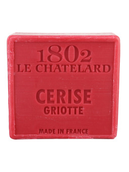 Mydło marsylskie Wiśnia 100g Le Chatelard 1802 bez oleju palmowego