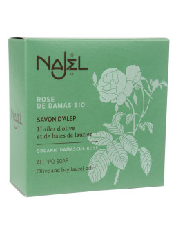 Mydło Aleppo 12% Najel 100g z różą damasceńską