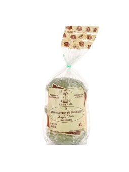 Mydło marsylskie Zielona Glinka okrągłe 450g (3x150g) Le Serail