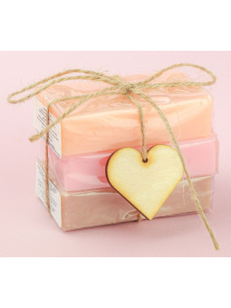 Zestaw mydeł marsylskich 3x100g Magnolia Kwiat Herbaty Róża Piwonia Migdał Miód