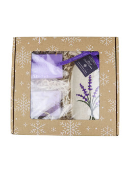 Zestaw lawendowy 2x100g mydło lawendowe woreczek z suszoną lawendą 50g