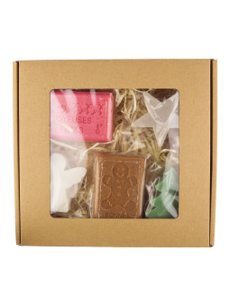 Zestaw mydeł świątecznych Foufour w pudełku z okienkiem