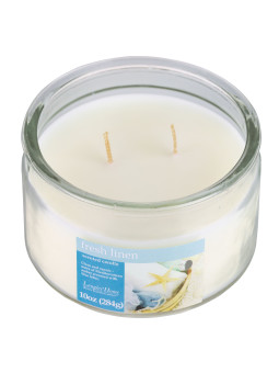 Sojowa świeca zapachowa Świeży Len 284g - LANGLEY HOME