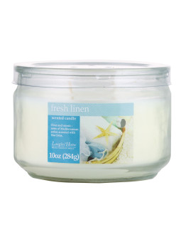 Sojowa świeca zapachowa Świeży Len 284g - LANGLEY HOME