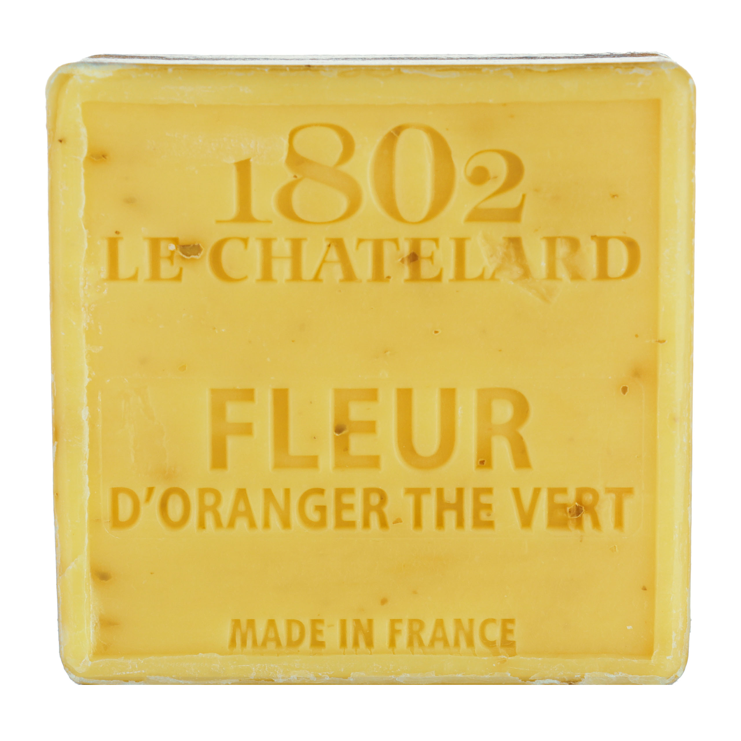Mydło marsylskie Kwiat Pomarańczy Zielona Herbata Bez Oleju Palmowego 100g Le Chatelard 1802